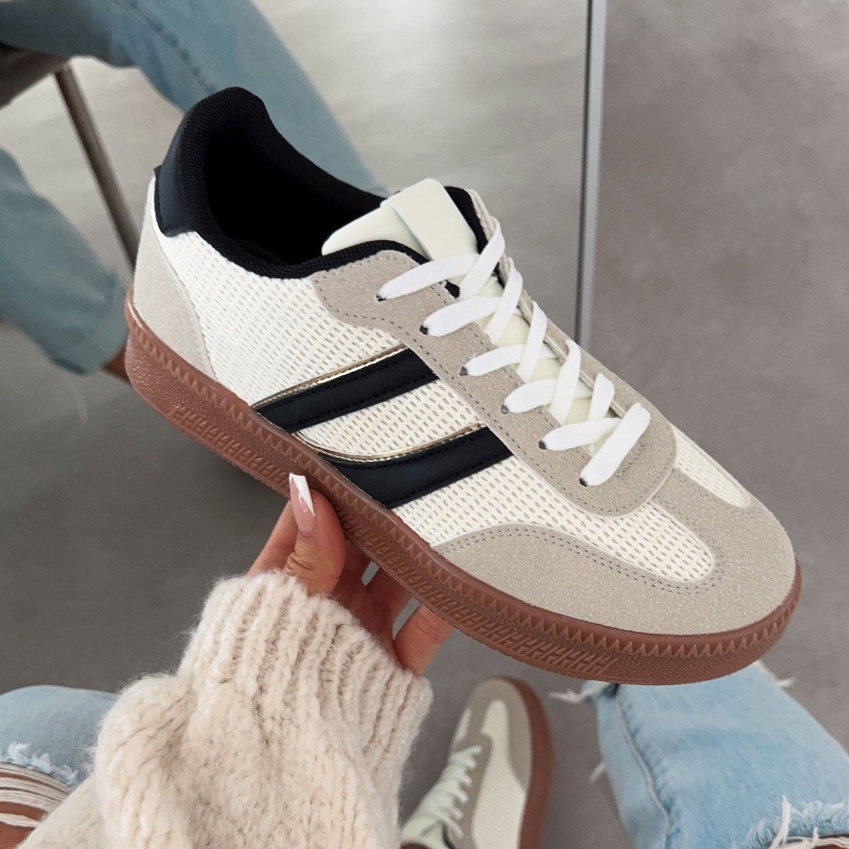 Sneakersy Milia beżowe