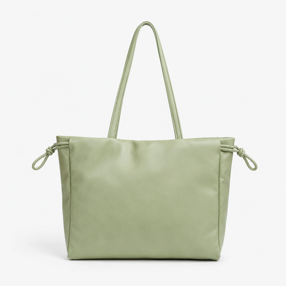 Cabas souple Elara matcha vu de face
