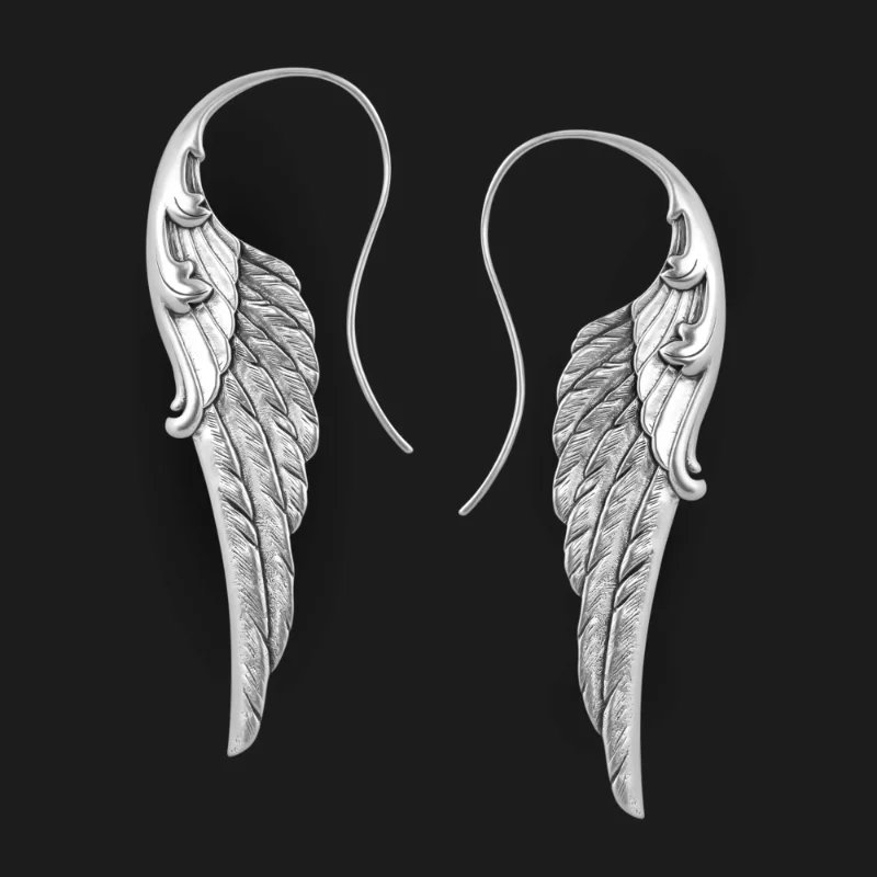 Aile d'Ange | Boucles d'oreilles avec ailes d'ange – Vue 03