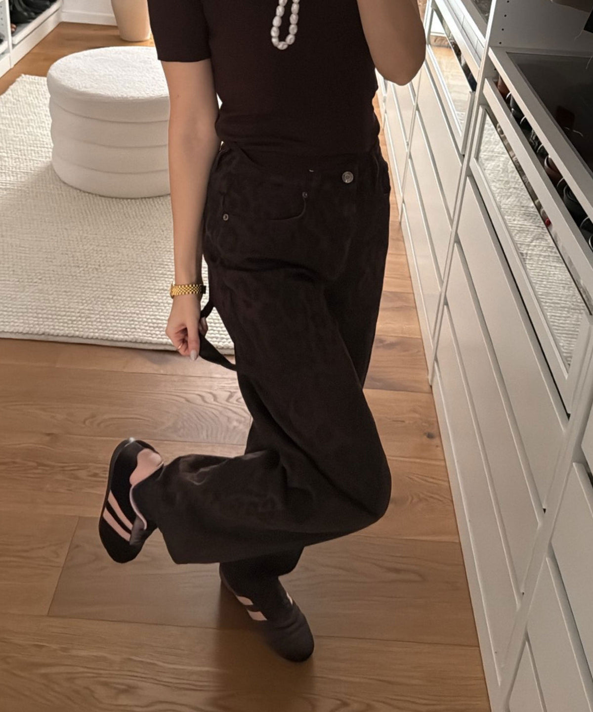 Sneakersy Medusa brązowe