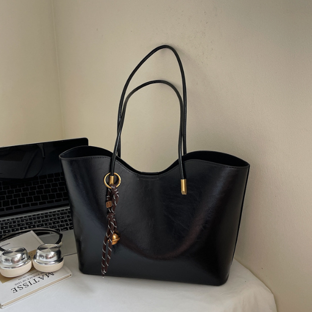 Sac cabas Sierra noir vu de côté