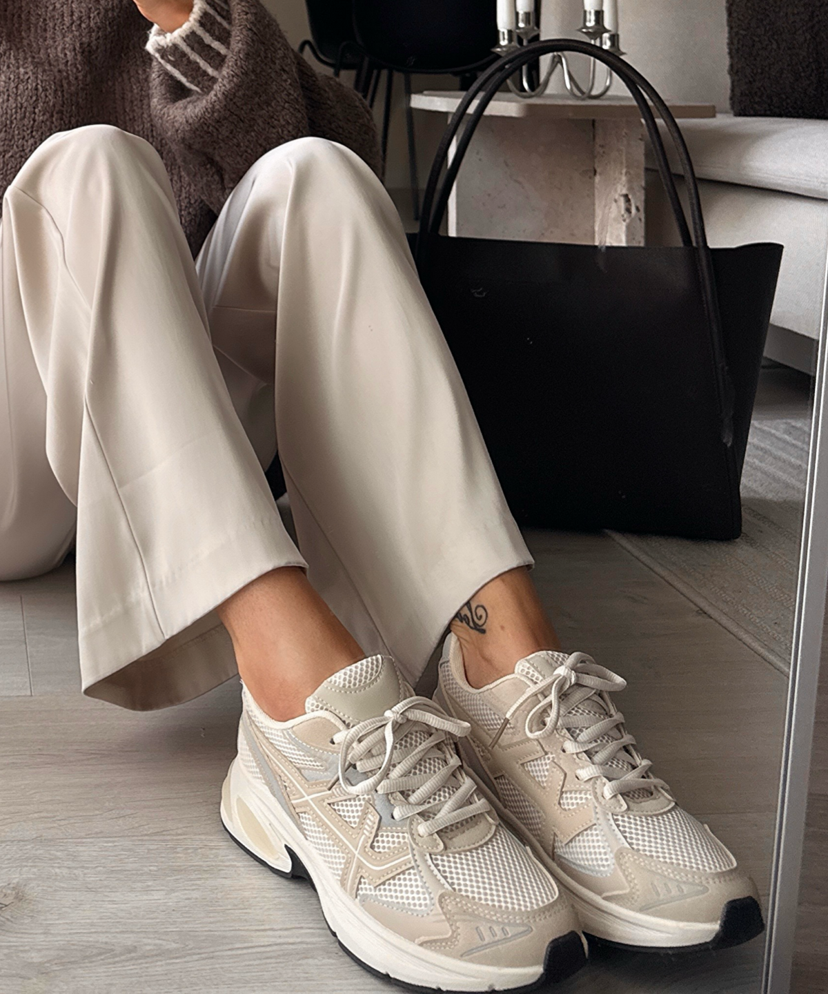 Sneakersy Saralea beżowe
