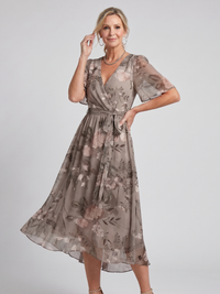 Taupe w kwiaty