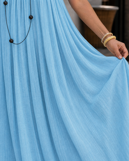 Alizée — Robe longue à fines bretelles