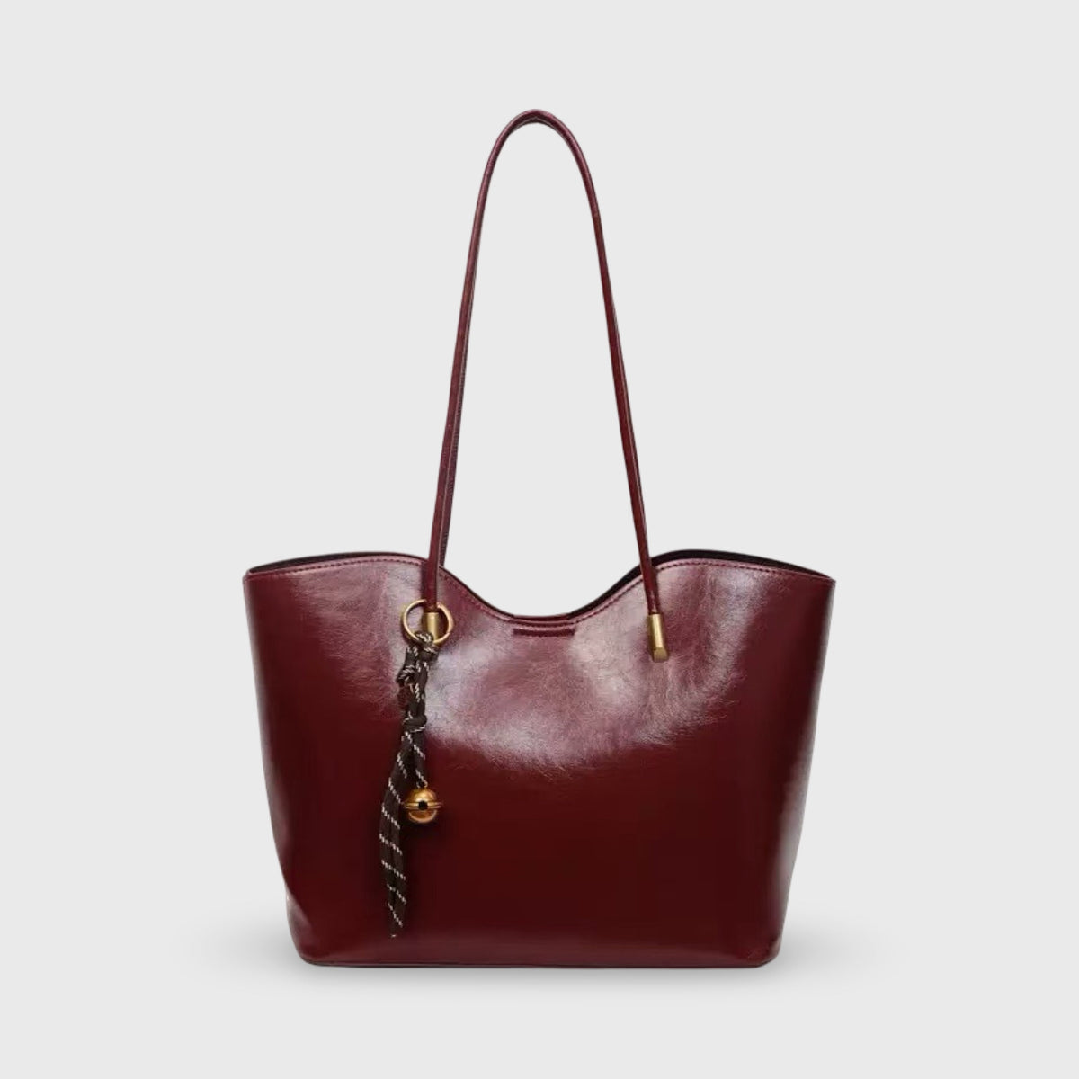 Sac cabas Sierra bordeaux vu de face
