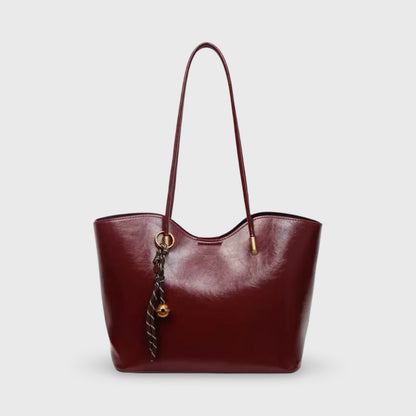 Sac cabas Sierra bordeaux vu de face