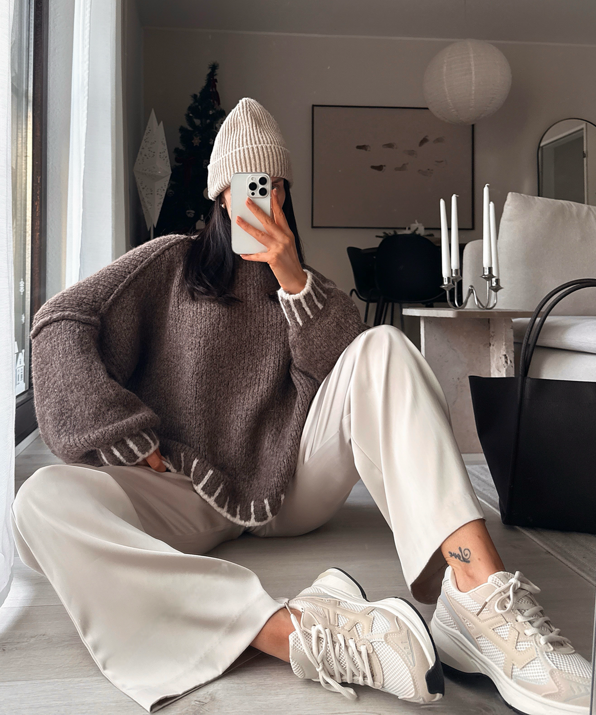 Sneakersy Saralea beżowe