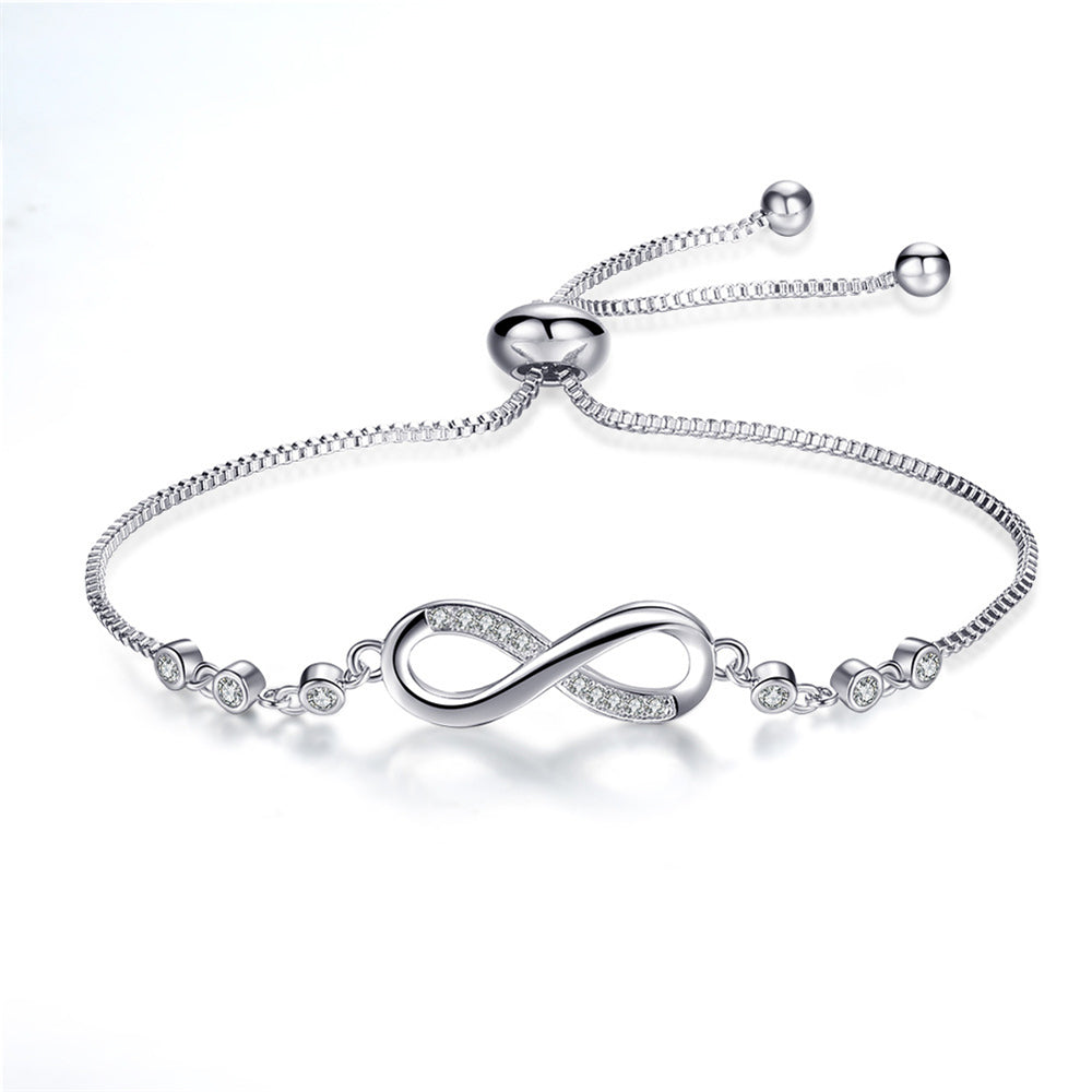 Éternité | Bracelet réglable avec signe de l'infini – Vue 02
