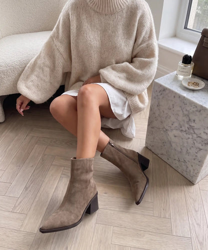 Botki Nela taupe