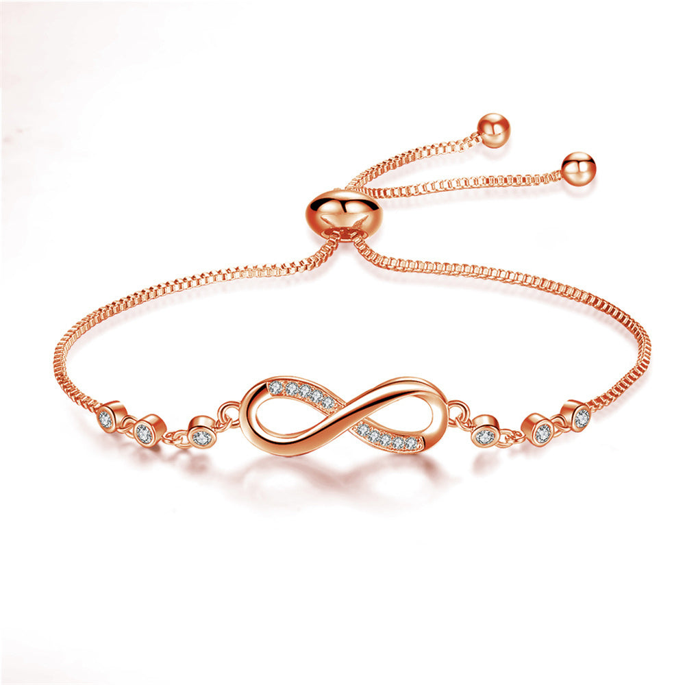 Éternité | Bracelet réglable avec signe de l'infini – Vue 03