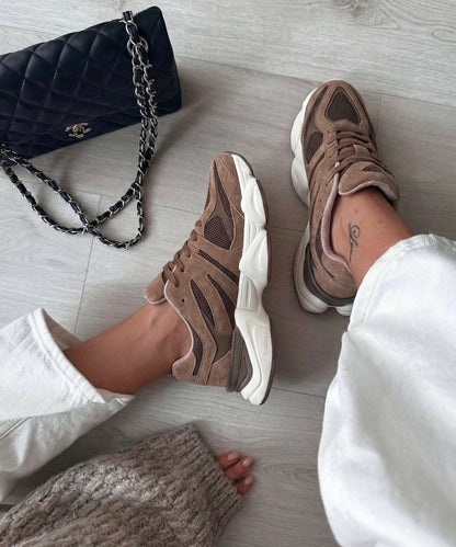 Sneakersy Lula brązowe