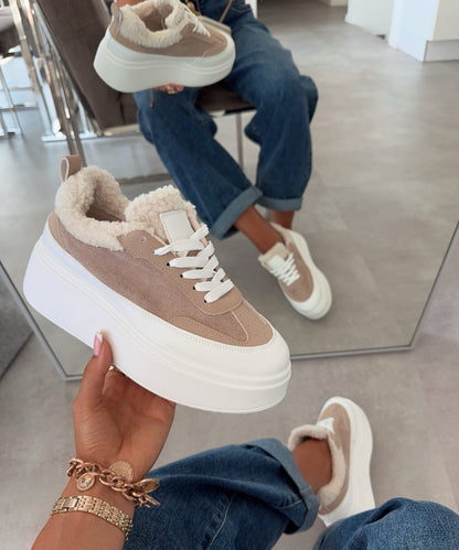 Sneakersy Nuva beżowe