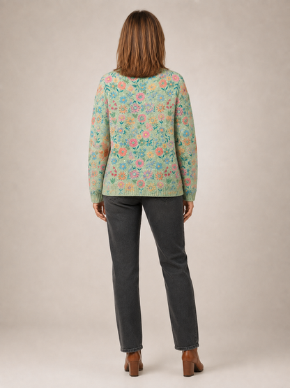 Foxfield | Kwiatowy kardigan vintage
