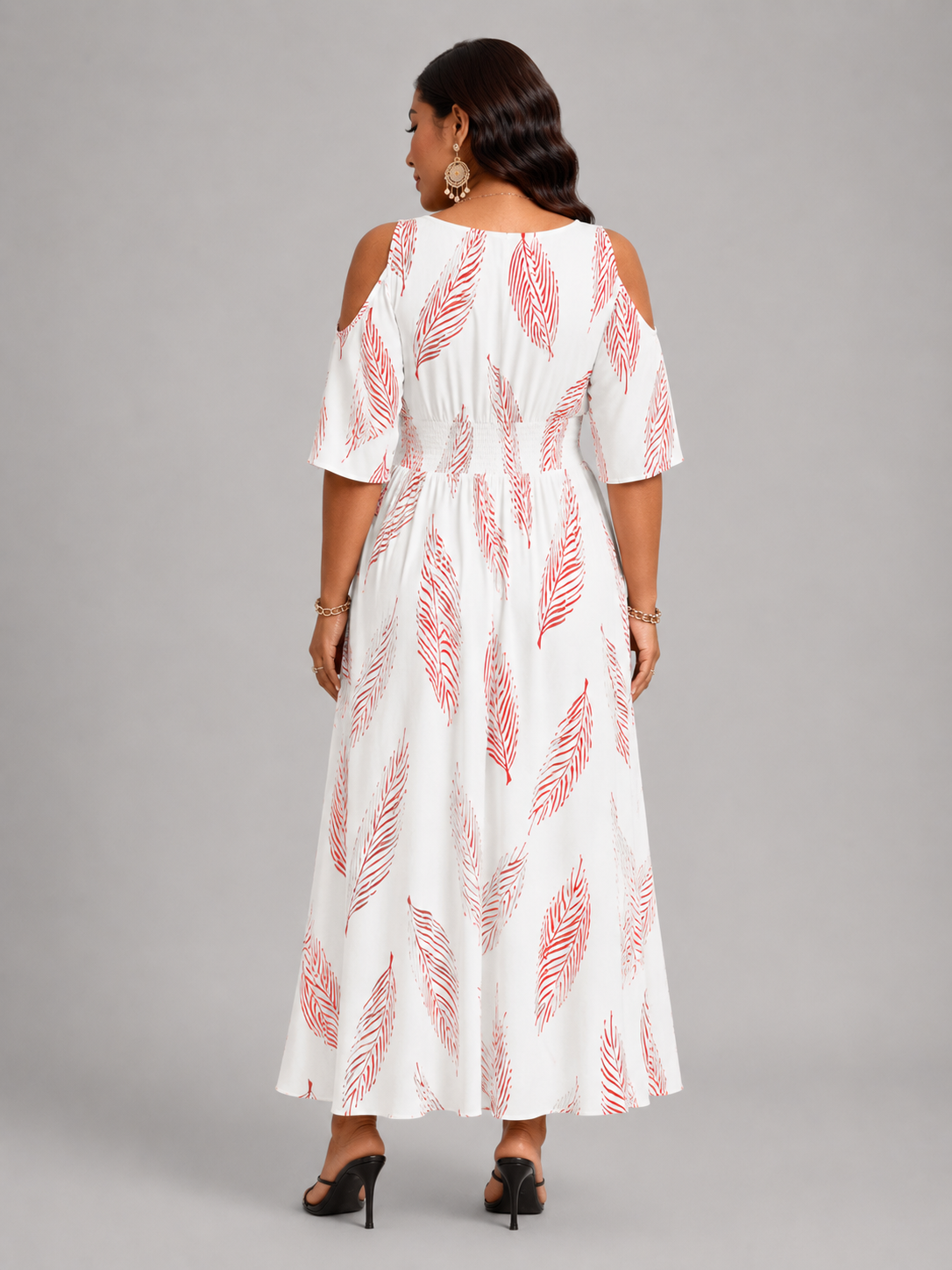 Bérangère — Robe longue à épaules dénudées