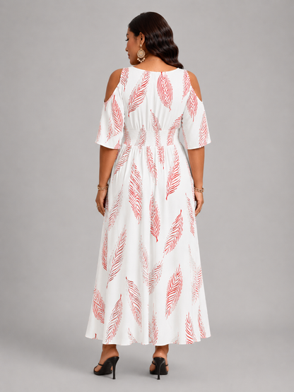 Bérangère — Robe longue à épaules dénudées