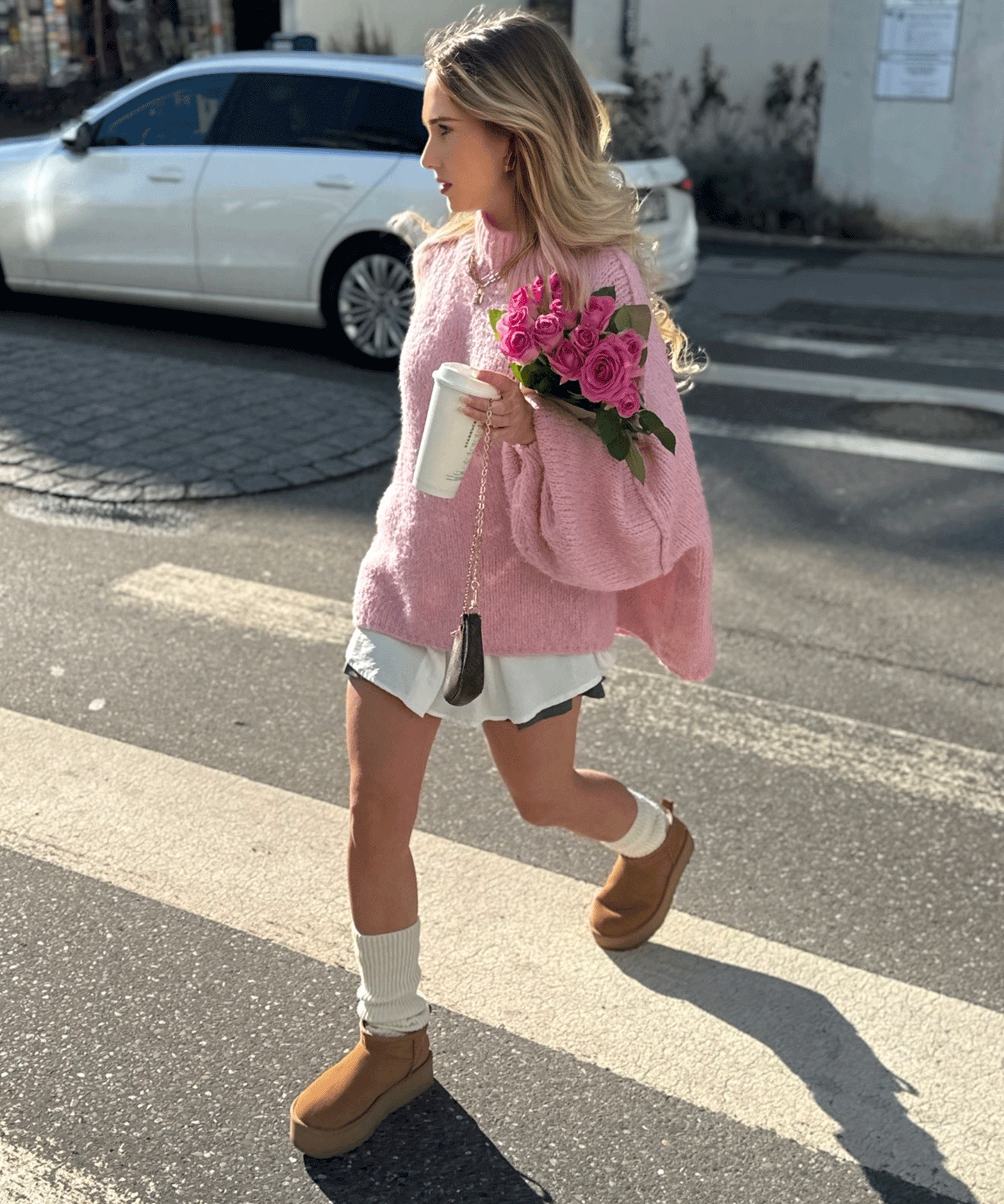 Botki Nina na platformie kasztanowe