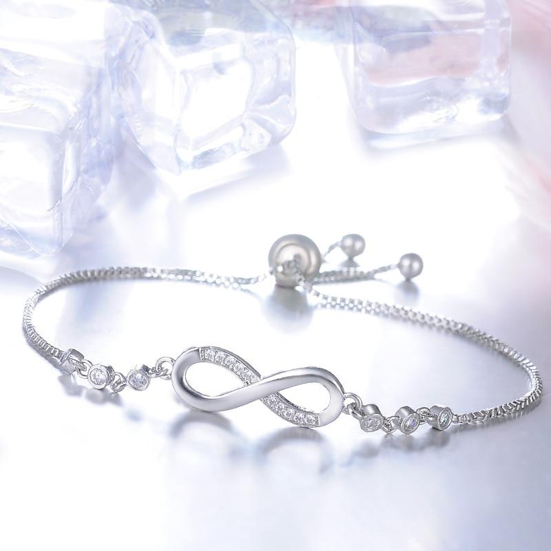 Éternité | Bracelet réglable avec signe de l'infini – Vue 05