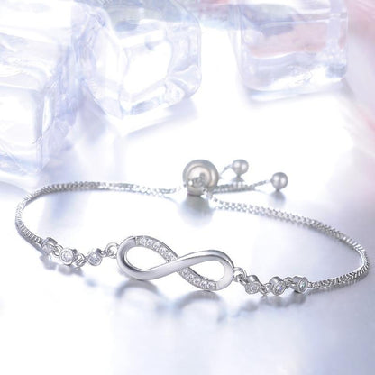 Éternité | Bracelet réglable avec signe de l'infini – Vue 05