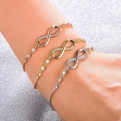 Éternité | Bracelet réglable avec signe de l'infini – Vue 04