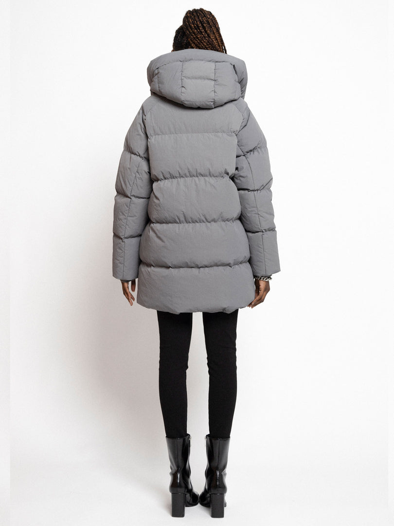 Addie – kurtka pikowana, kolor ciemnoszary