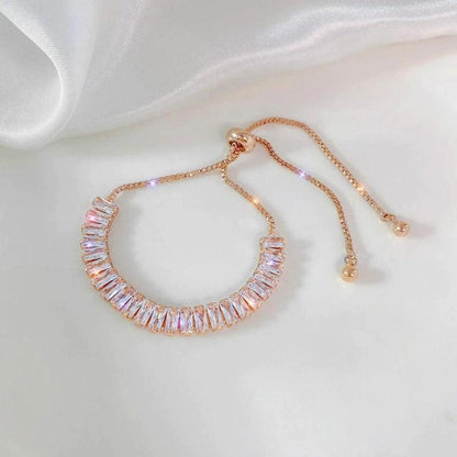 Ligne Claire | Bracelet réglable avec pierres claires – Vue 04