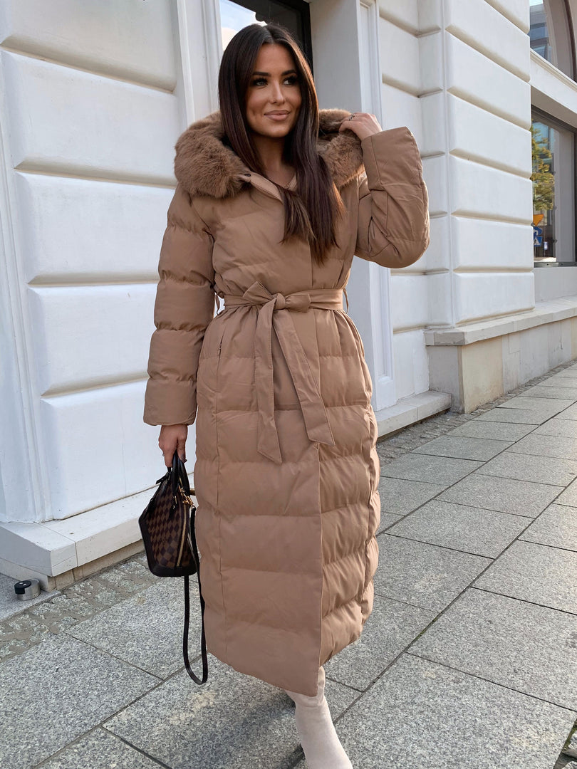 May – parka, kolor karmelowy