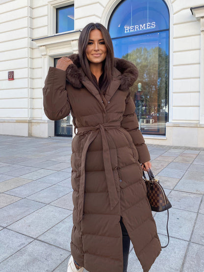 May – parka, kolor ciemnobrązowy