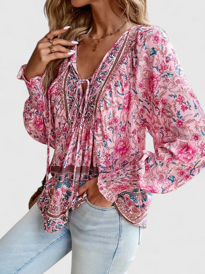 Anaïse | Blouse bohème à manches ballon