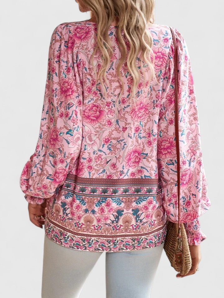 Anaïse | Blouse bohème à manches ballon
