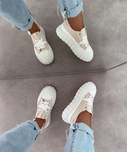 Sneakersy Clareta beżowe