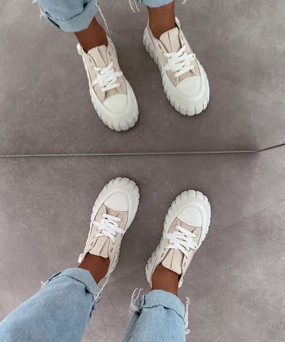 Sneakersy Clareta beżowe