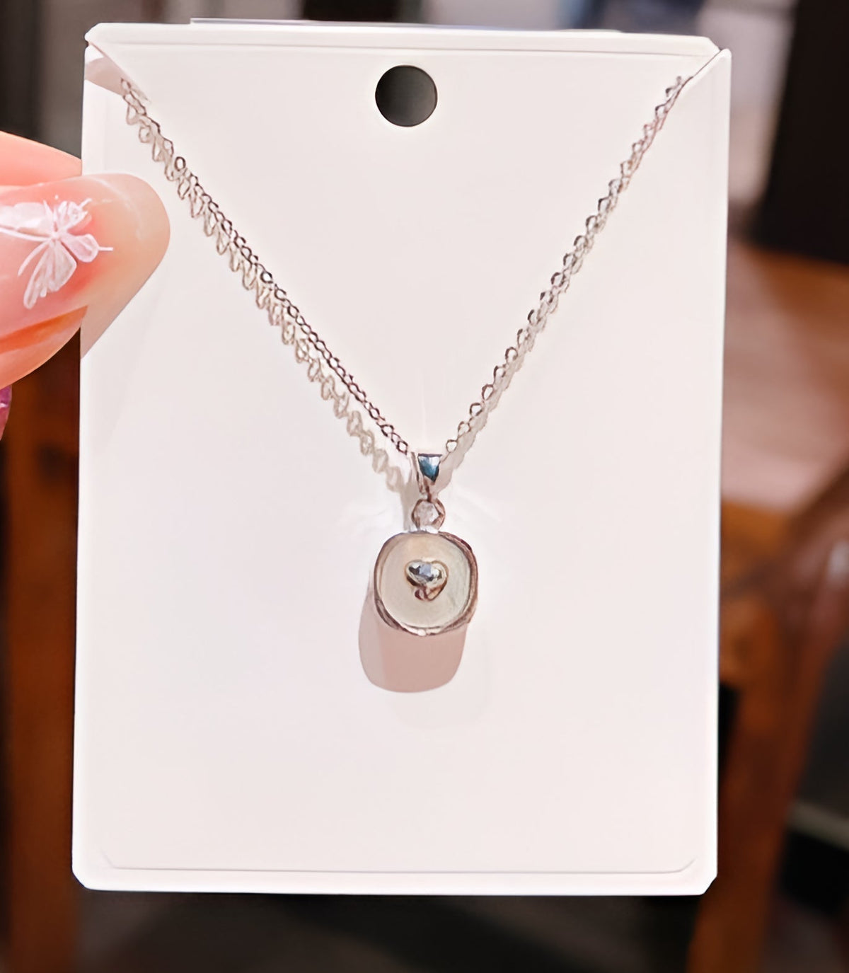Cœur | Collier vintage avec pendentif cœur – Vue 01