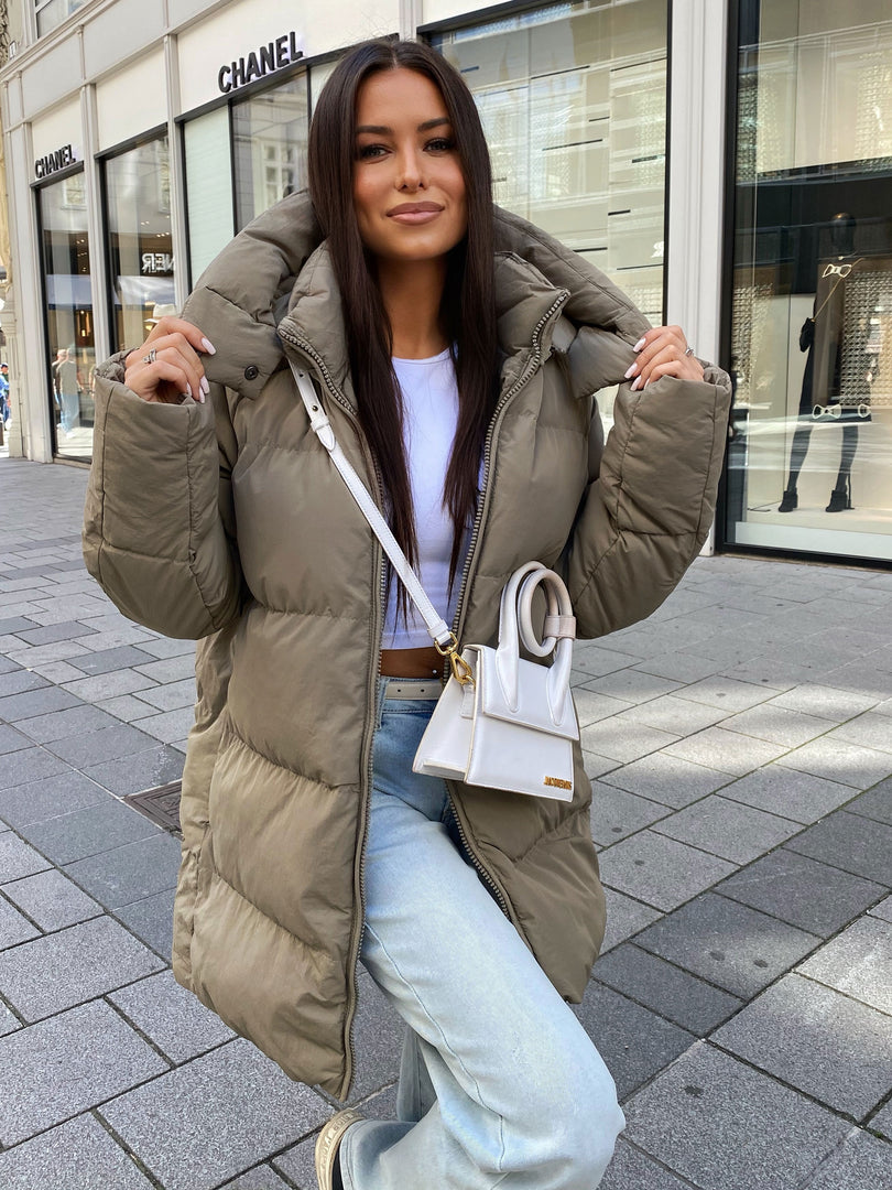 Addie – kurtka pikowana, kolor khaki