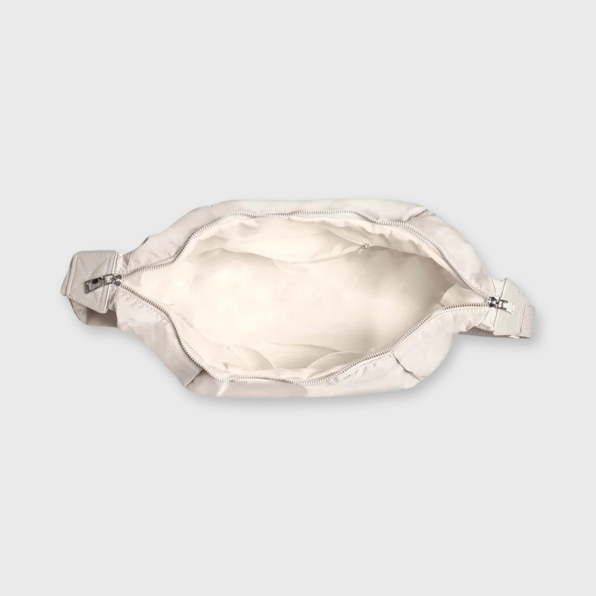 Sac bandoulière Nylon Souple crème, photo détail