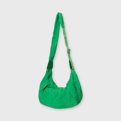 Sac bandoulière Nylon Souple vert vu de face