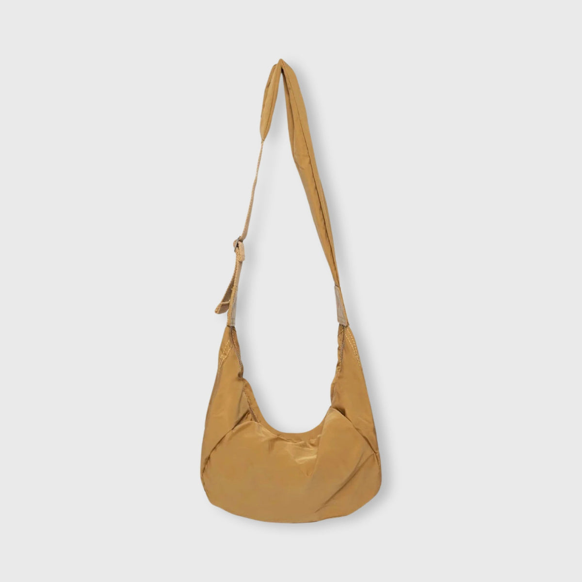 Sac bandoulière Nylon Souple curry vu de côté