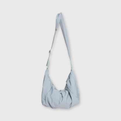 Sac bandoulière Nylon Souple bleu clair vu de côté