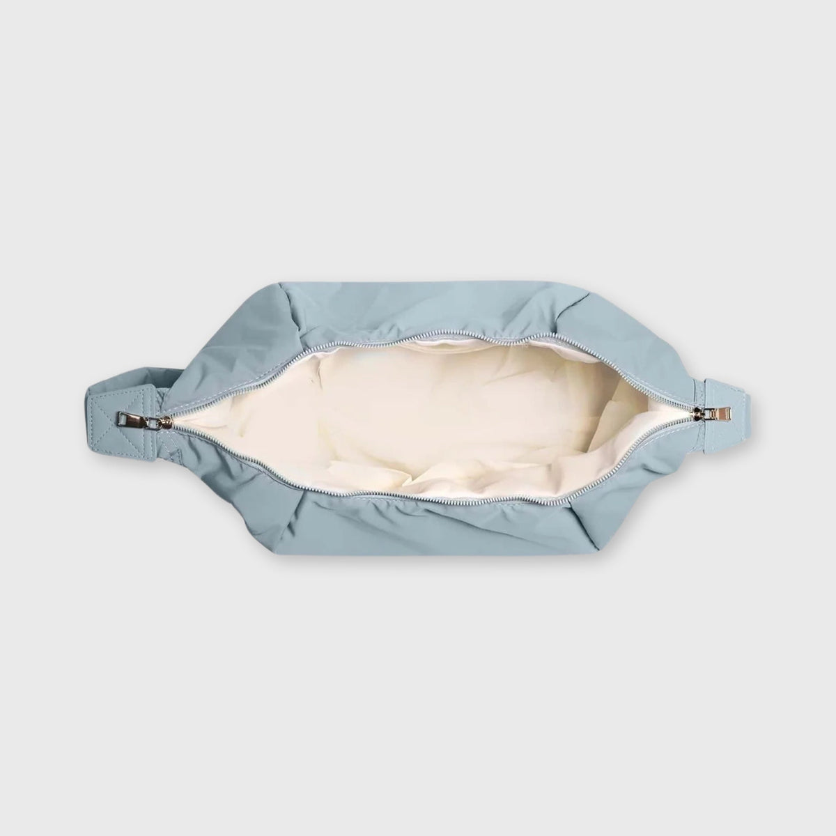 Sac bandoulière Nylon Souple bleu clair, photo détail