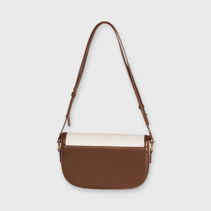 Mini sac porté épaule Bella crème/brun, photo détail