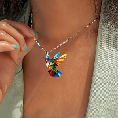 Colibri | Collier au motif d'oiseau – Vue 02