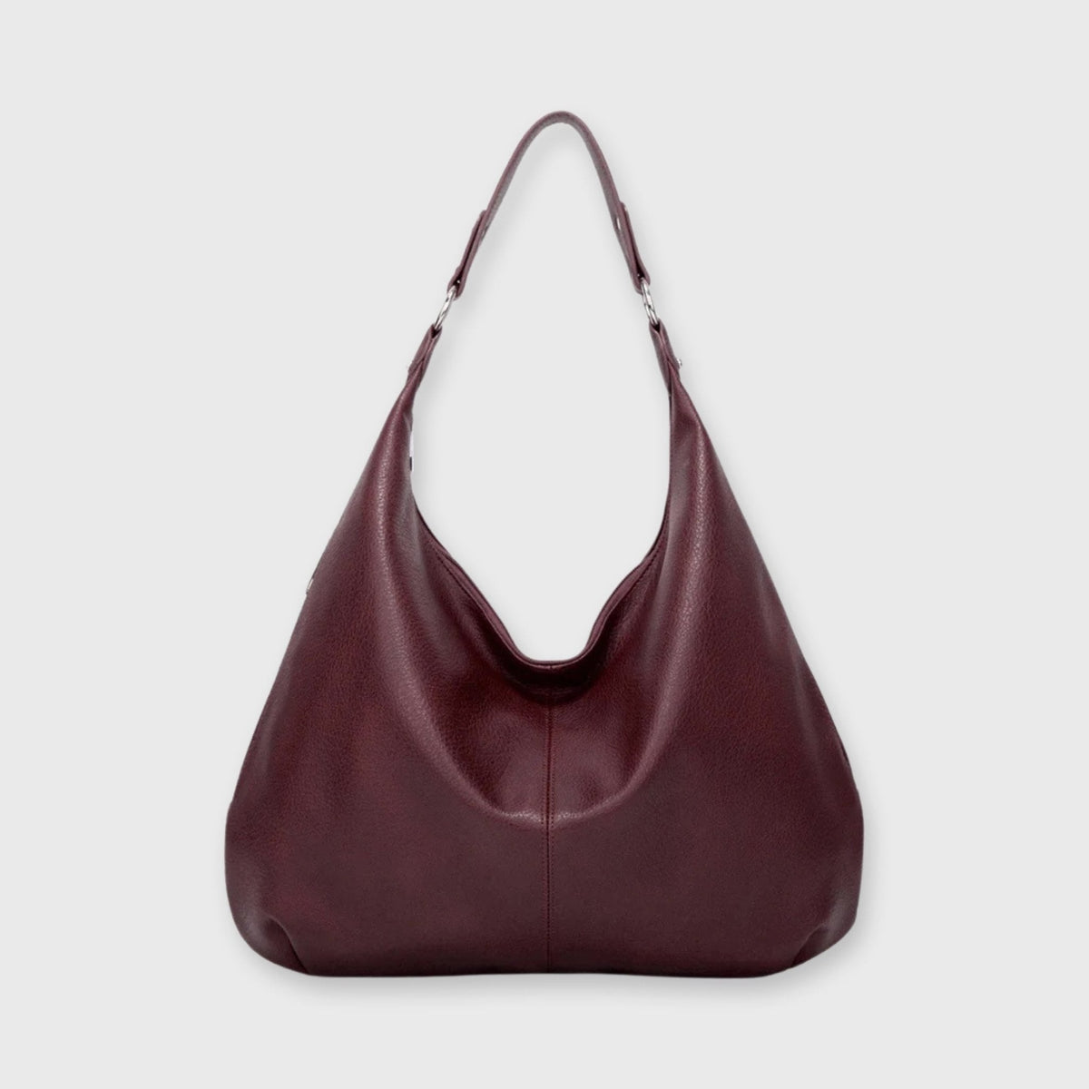 Sac hobo Cassie bordeaux vu de face