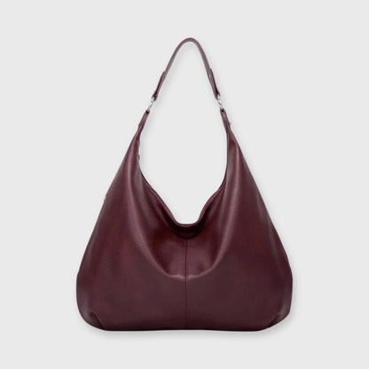 Sac hobo Cassie bordeaux vu de face