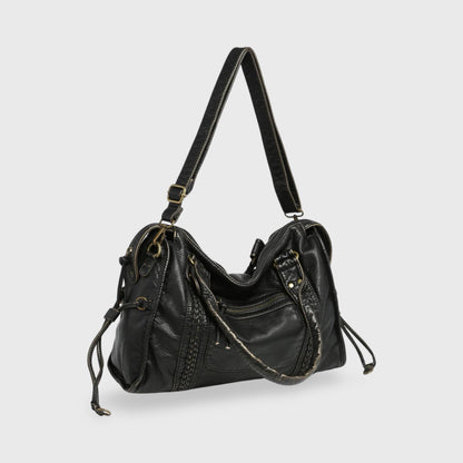 Sac porté épaule Céléna noir, photo détail