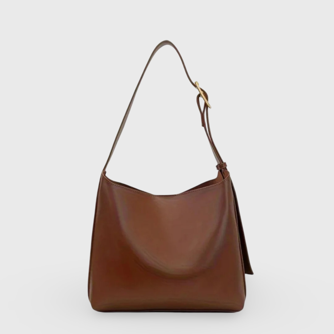 Sac porté épaule Journée Chic brun vu de face