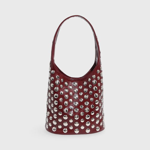 Sac seau Crissy bordeaux vu de face