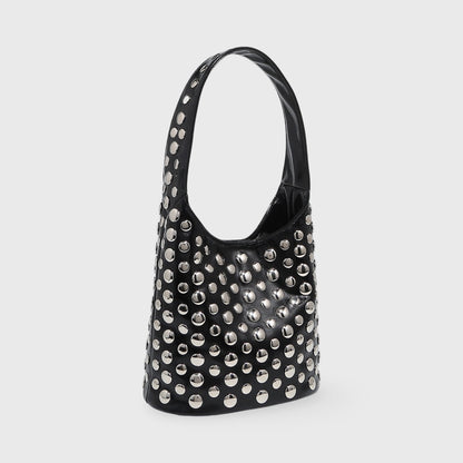 Sac seau Crissy noir vu de côté