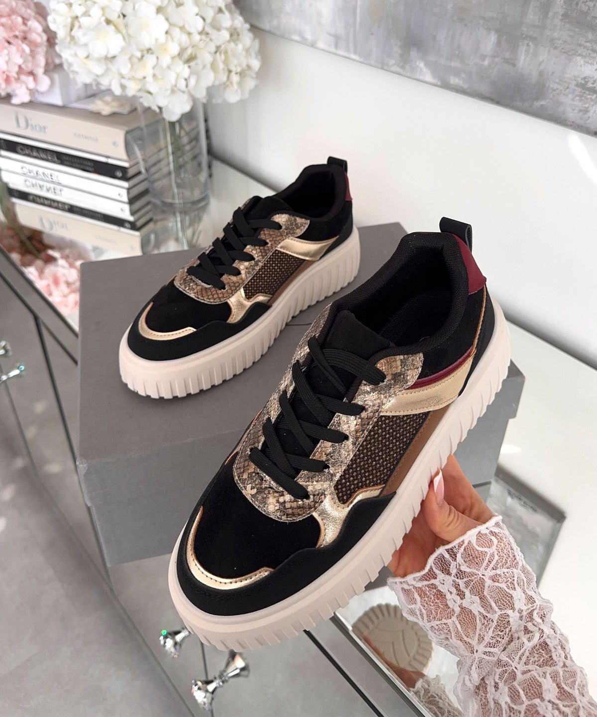 Sneakersy Daria czarne