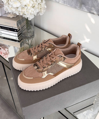 Sneakersy Daria taupe