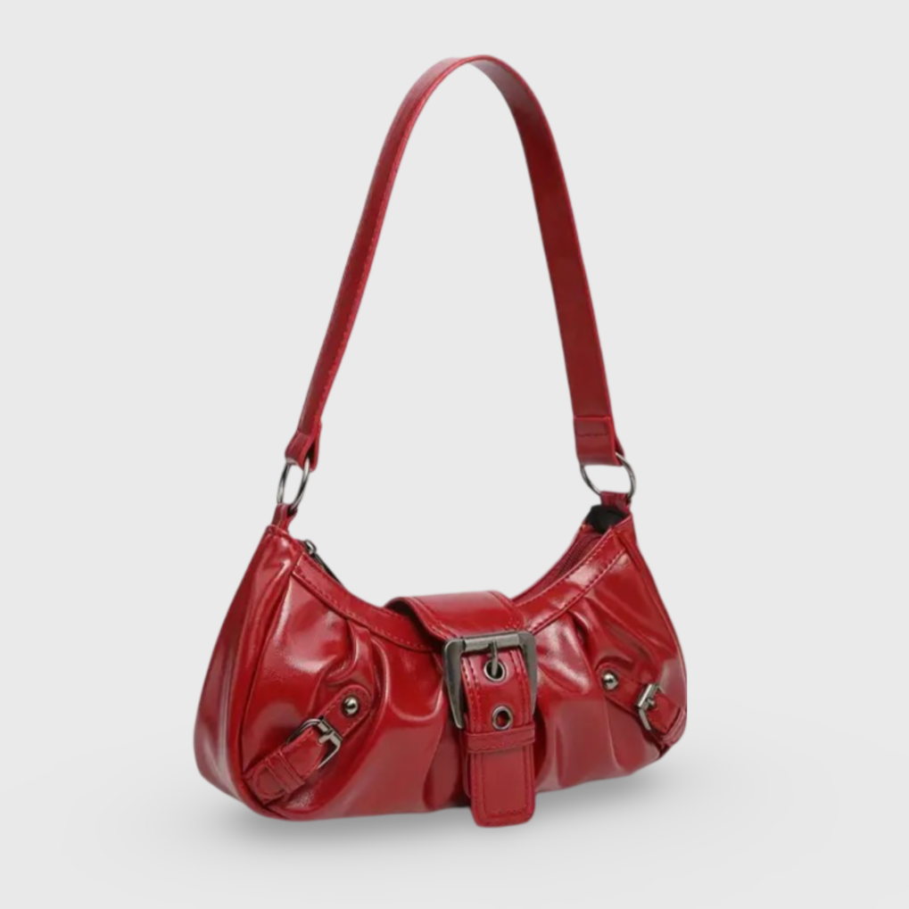 Sac porté épaule Rêve Vintage rouge vu de côté