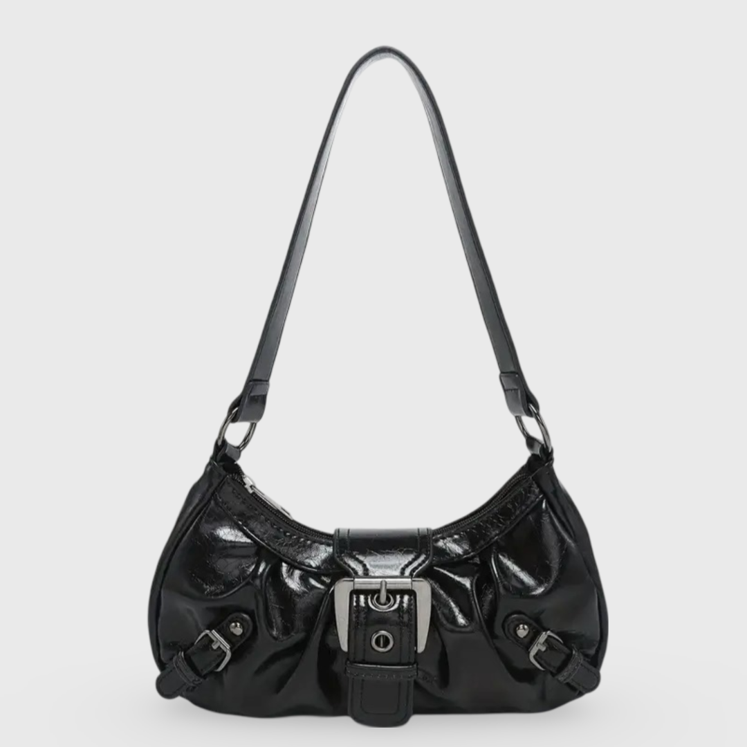 Sac porté épaule Rêve Vintage noir vu de face